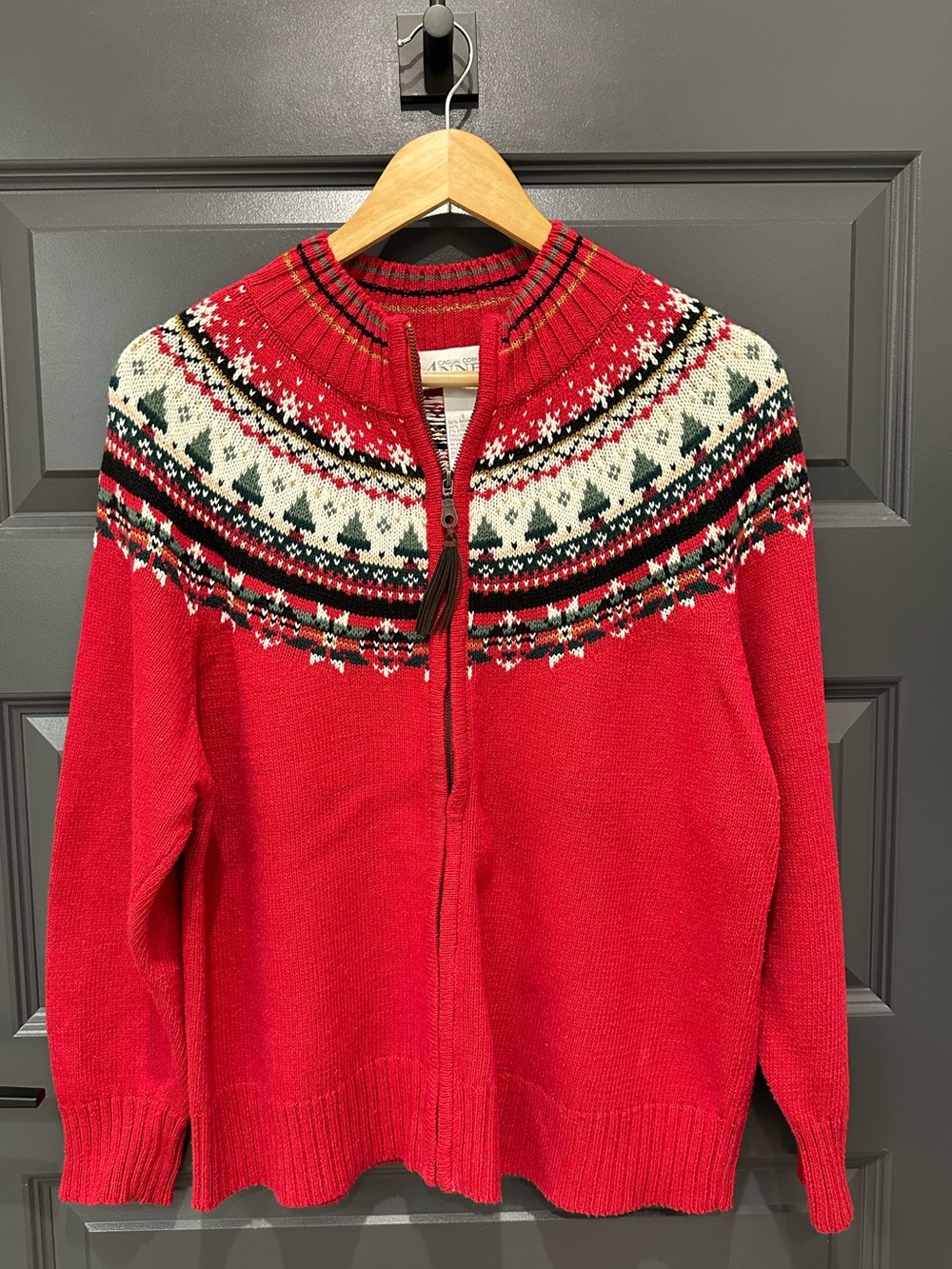 Vintage Nordic Pattern Sweater | Cardigan
